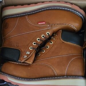 Rugged Tan Leather Boots for Men